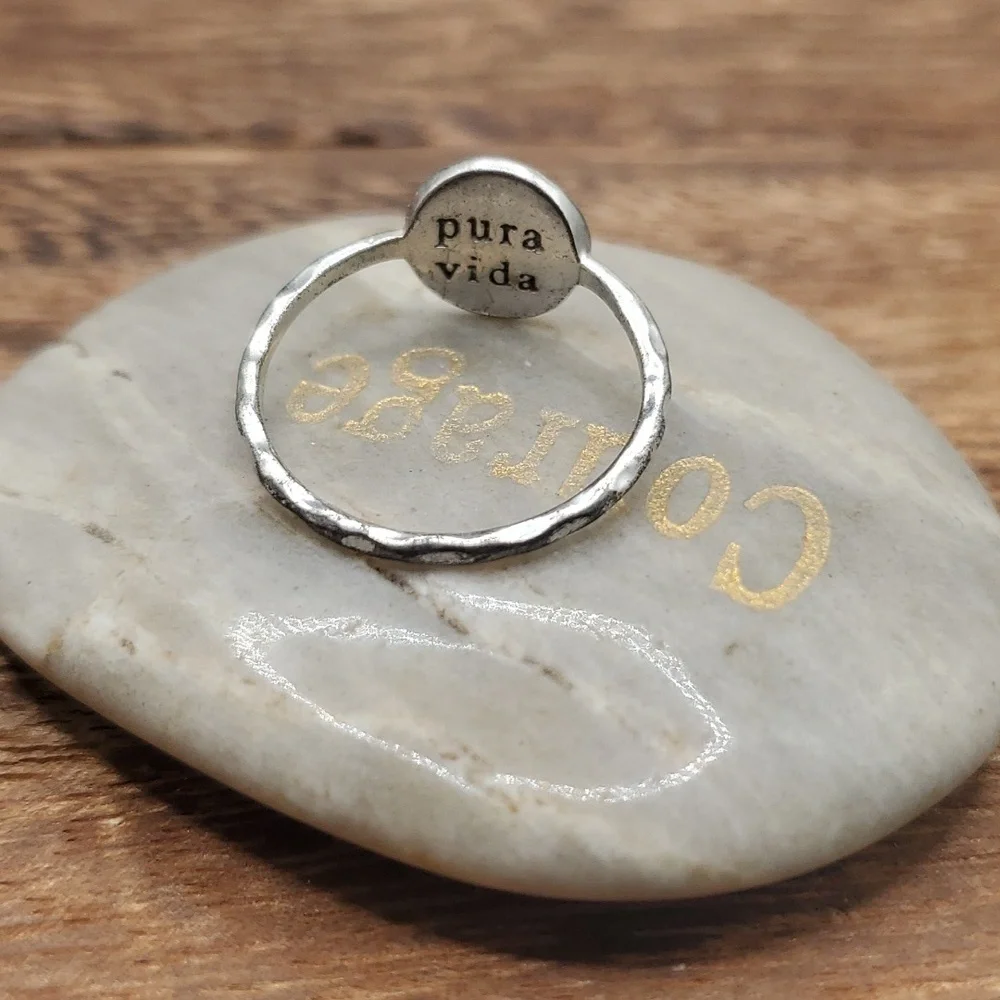 Pura vida Size‎ 6 sterling silver compass ring R331